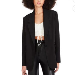 Steve Madden Black Blazer Sophisticated Design/ Size Large